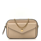 Calfskin GG Super Mini Debossed Chain Wallet Light Beige