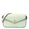 Calfskin GG Super Mini Shoulder Bag Pale Green