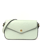 Calfskin GG Super Mini Shoulder Bag Pale Green