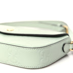 Calfskin GG Super Mini Shoulder Bag Pale Green