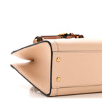 Calfskin Gucci Embossed Small Diana Tote Bag Pink