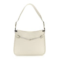 Calfskin Horsebit Slim Shoulder Bag White