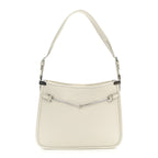 Calfskin Horsebit Slim Shoulder Bag White