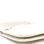 Calfskin Horsebit Slim Shoulder Bag White