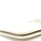 Calfskin Horsebit Slim Shoulder Bag White