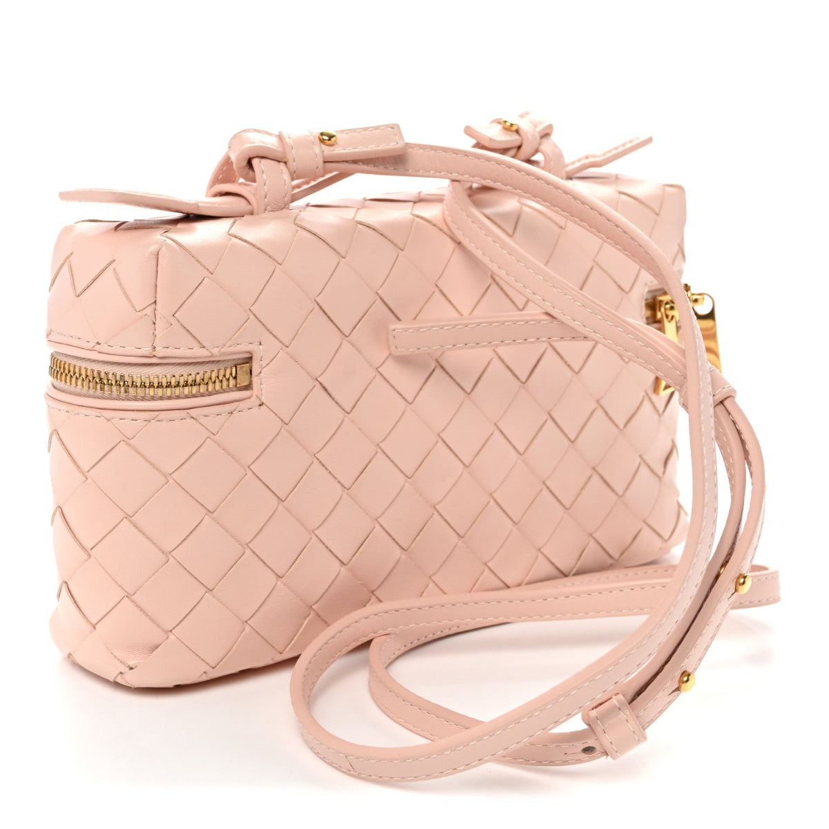 Calfskin Intrecciato Bang Bang Vanity Case Cameo