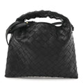 Calfskin Intrecciato Mini Hop Black