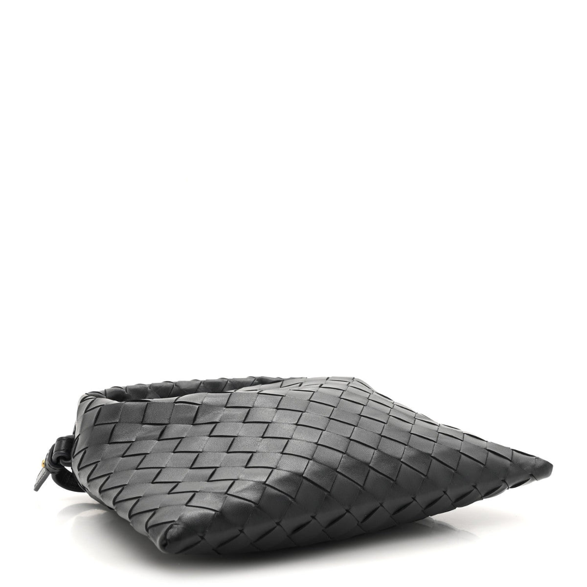 Calfskin Intrecciato Mini Hop Black
