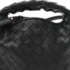 Calfskin Intrecciato Mini Hop Black