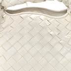 Calfskin Intrecciato Mini Hop White