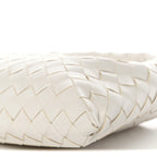 Calfskin Intrecciato Mini Hop White