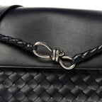Calfskin Intrecciato Small Andiamo Messenger Bag Nocturnal