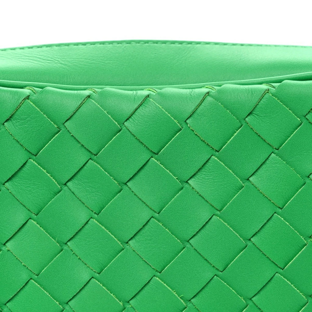 Calfskin Intrecciato Small Camera Bag Parakeet