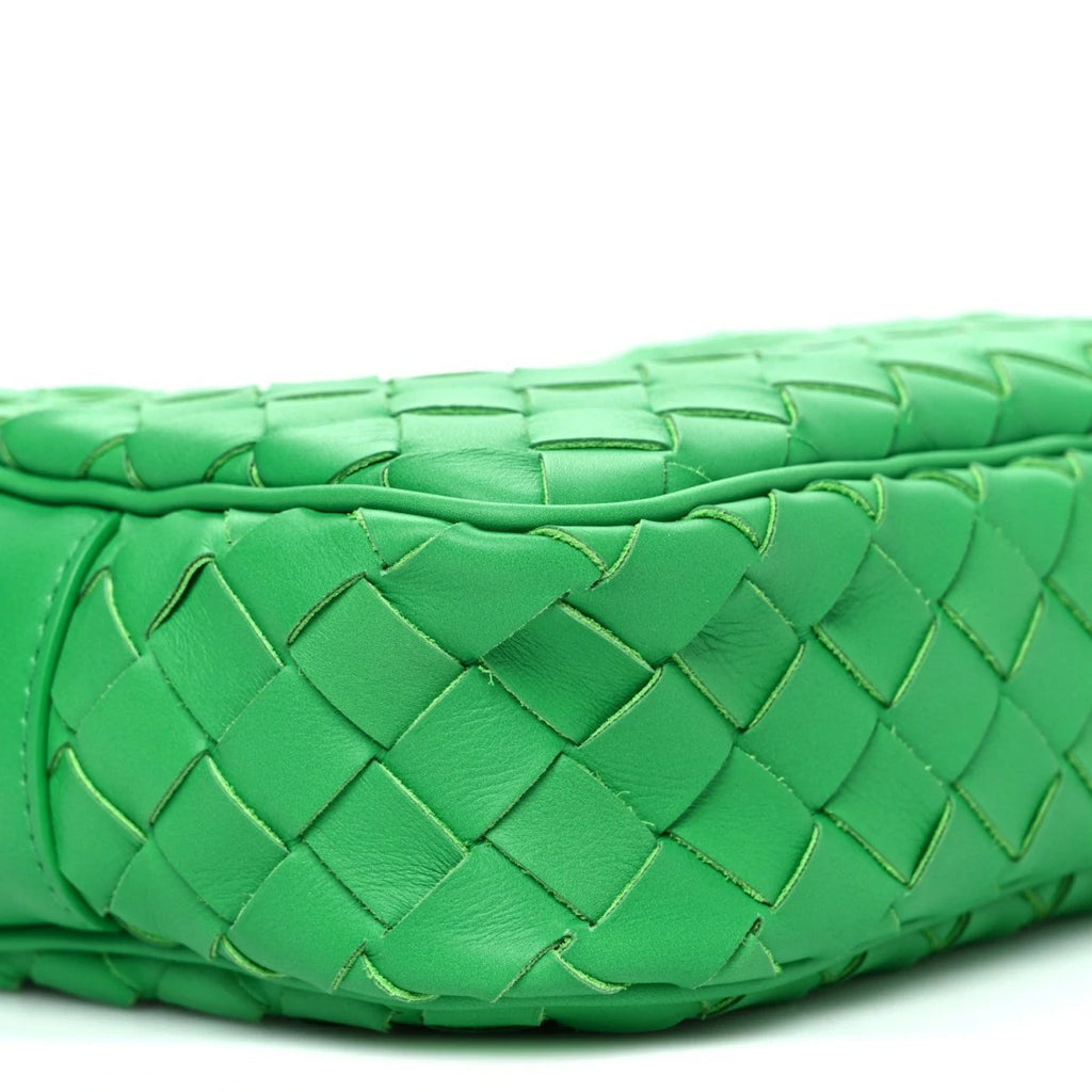 Calfskin Intrecciato Small Camera Bag Parakeet