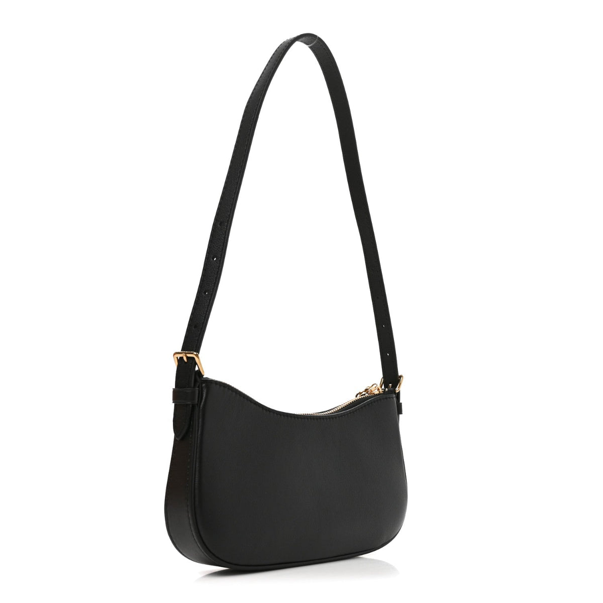 Calfskin LV Bloom Pochette Black