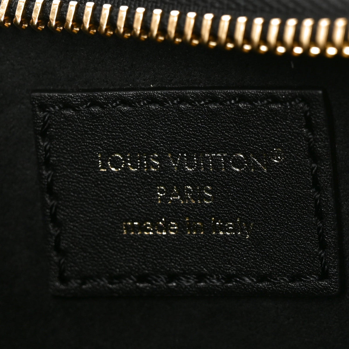 Calfskin LV Bloom Pochette Black