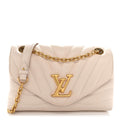 Calfskin LV New Wave Chain Bag GM Ivory