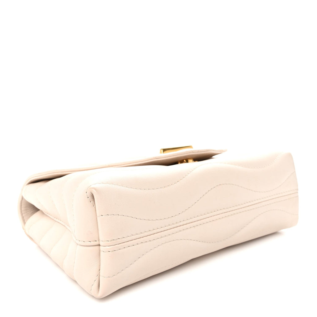 Calfskin LV New Wave Chain Bag GM Ivory
