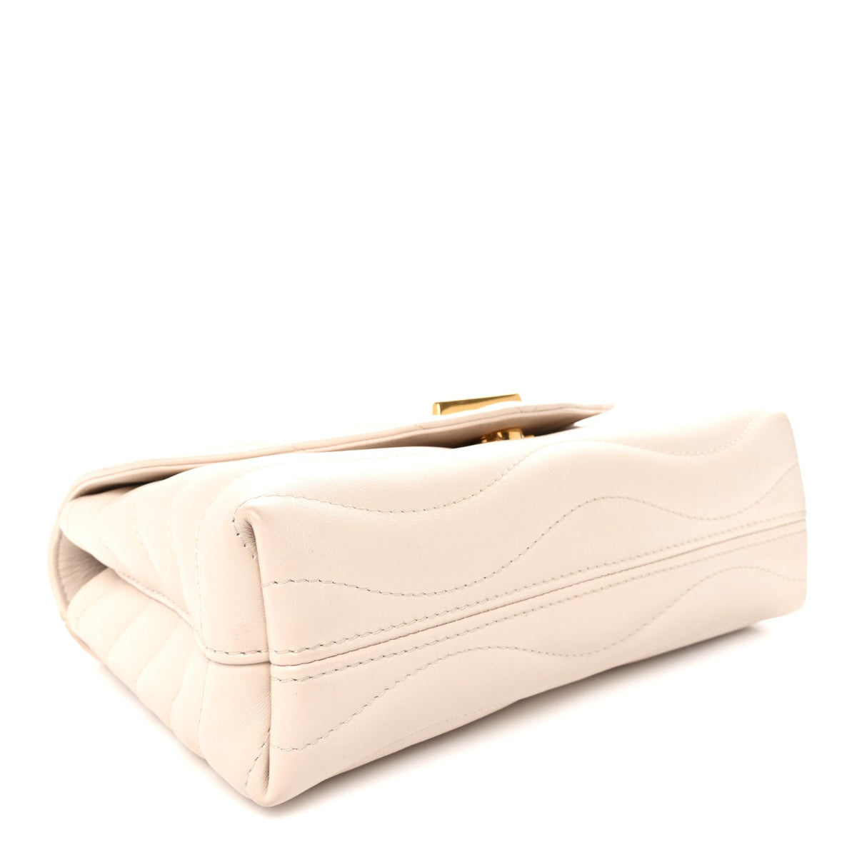 Calfskin LV New Wave Chain Bag GM Ivory