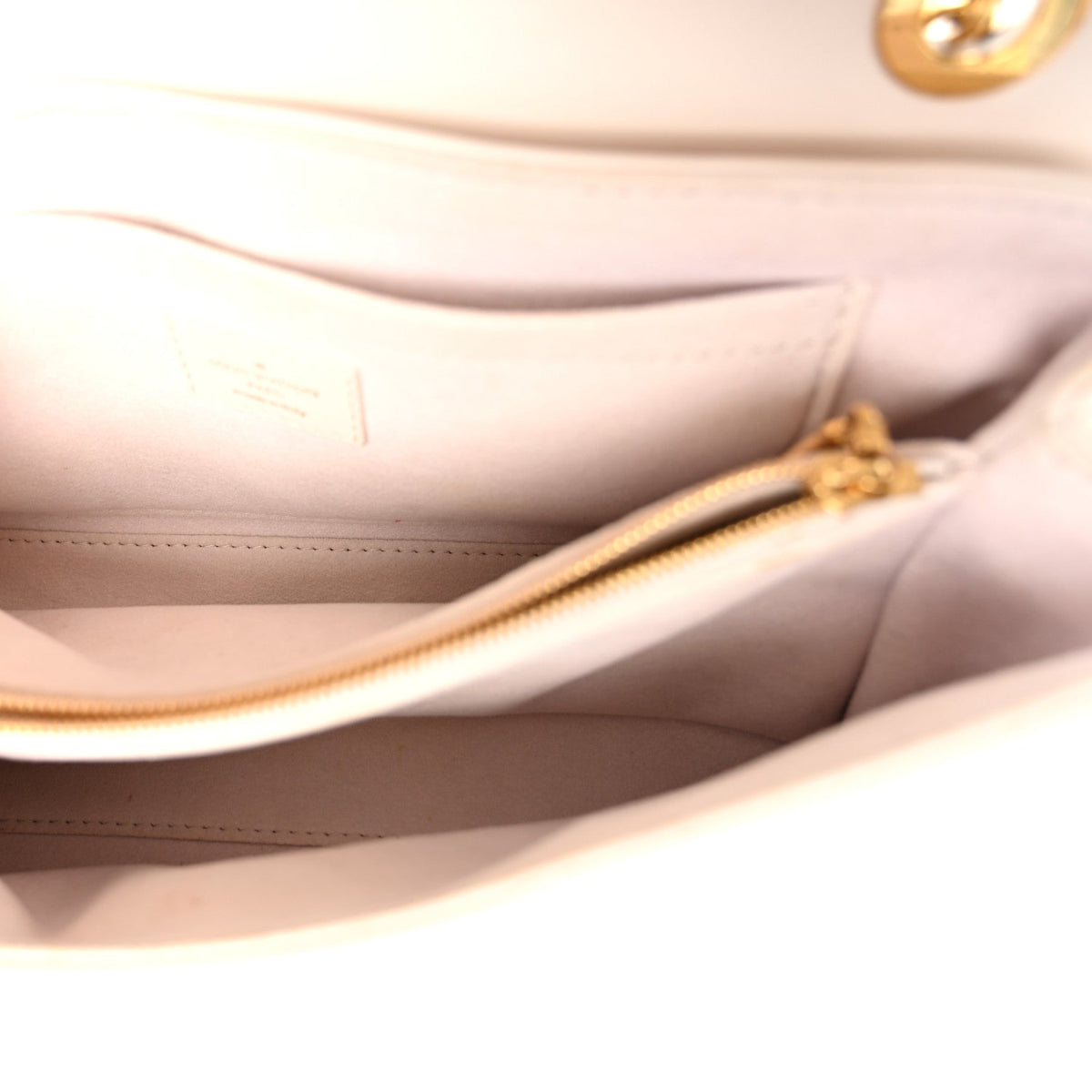 Calfskin LV New Wave Chain Bag GM Ivory