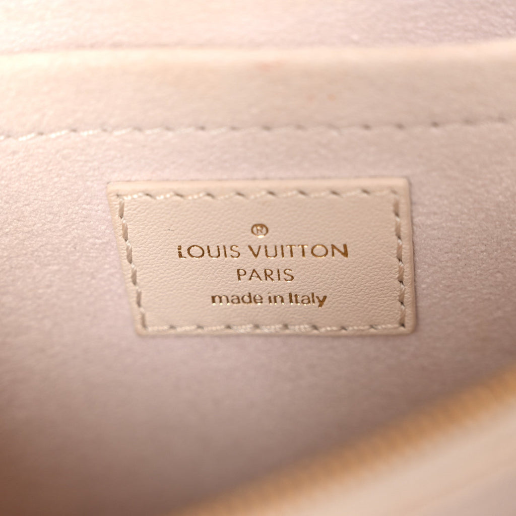 Calfskin LV New Wave Chain Bag GM Ivory