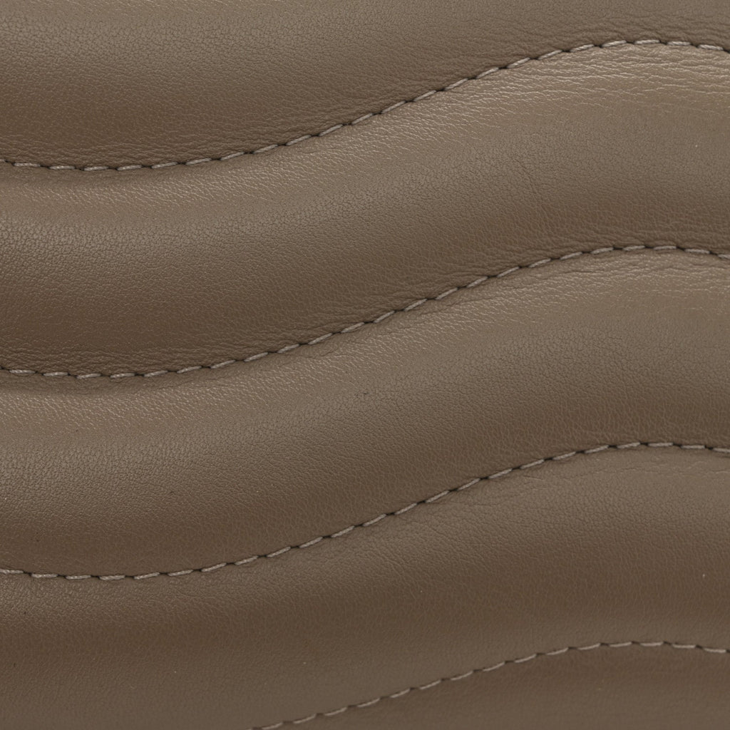 Calfskin LV New Wave Chain Bag Taupe