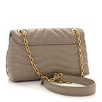 Calfskin LV New Wave Chain Bag Taupe
