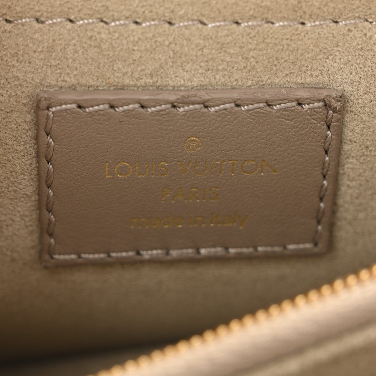 Calfskin LV New Wave Chain Bag Taupe