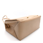 Calfskin Large Dual Shoulder Bag Camel