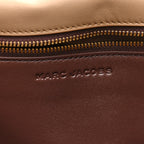 Calfskin Large Dual Shoulder Bag Camel