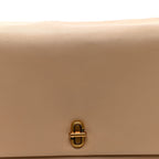 Calfskin Large Dual Shoulder Bag Camel
