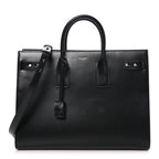 Calfskin Large Thin Sac De Jour Black
