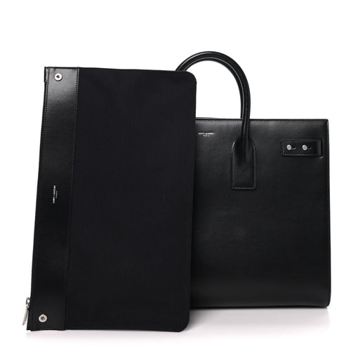 Calfskin Large Thin Sac De Jour Black