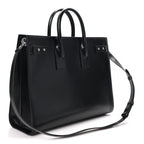 Calfskin Large Thin Sac De Jour Black