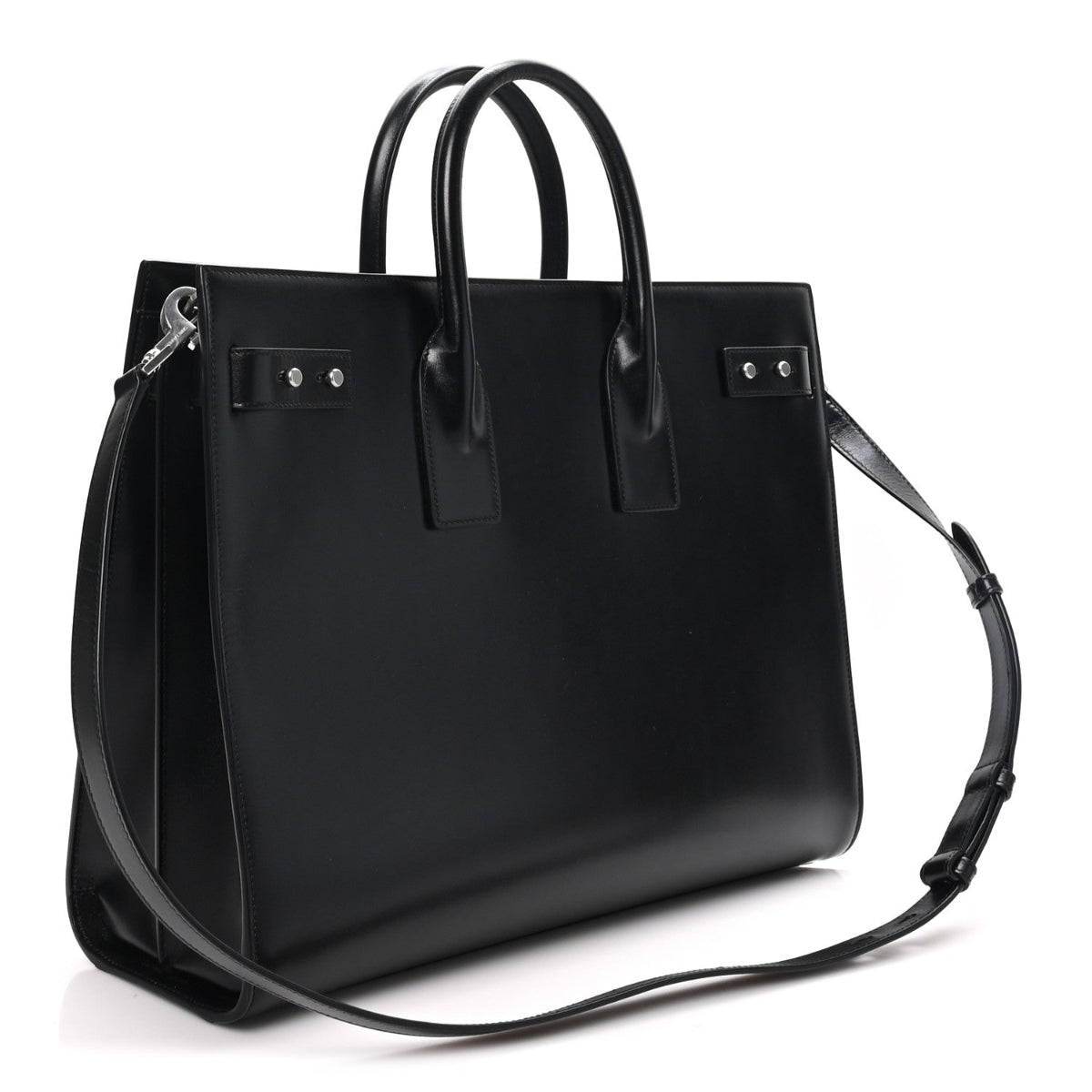 Calfskin Large Thin Sac De Jour Black