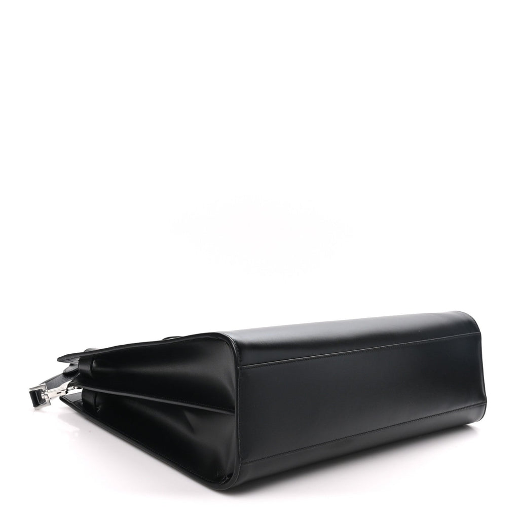 Calfskin Large Thin Sac De Jour Black