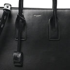 Calfskin Large Thin Sac De Jour Black