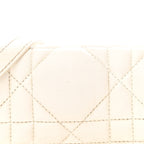 Calfskin Macrocannage Mini Caro Bag White