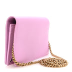Calfskin Marquise Crystals Mini GG Chain Wallet Malva