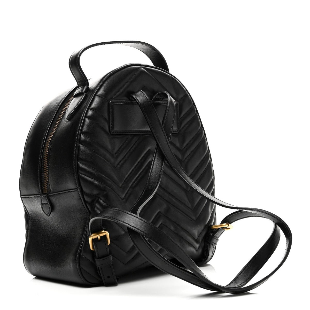 Calfskin Matelasse GG Marmont Dome Backpack Black