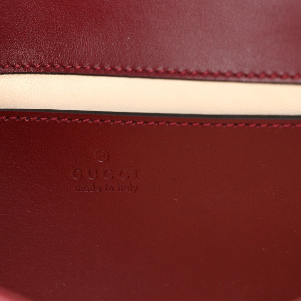 Calfskin Matelasse Mini GG Marmont Shoulder Bag Rosso Ancora