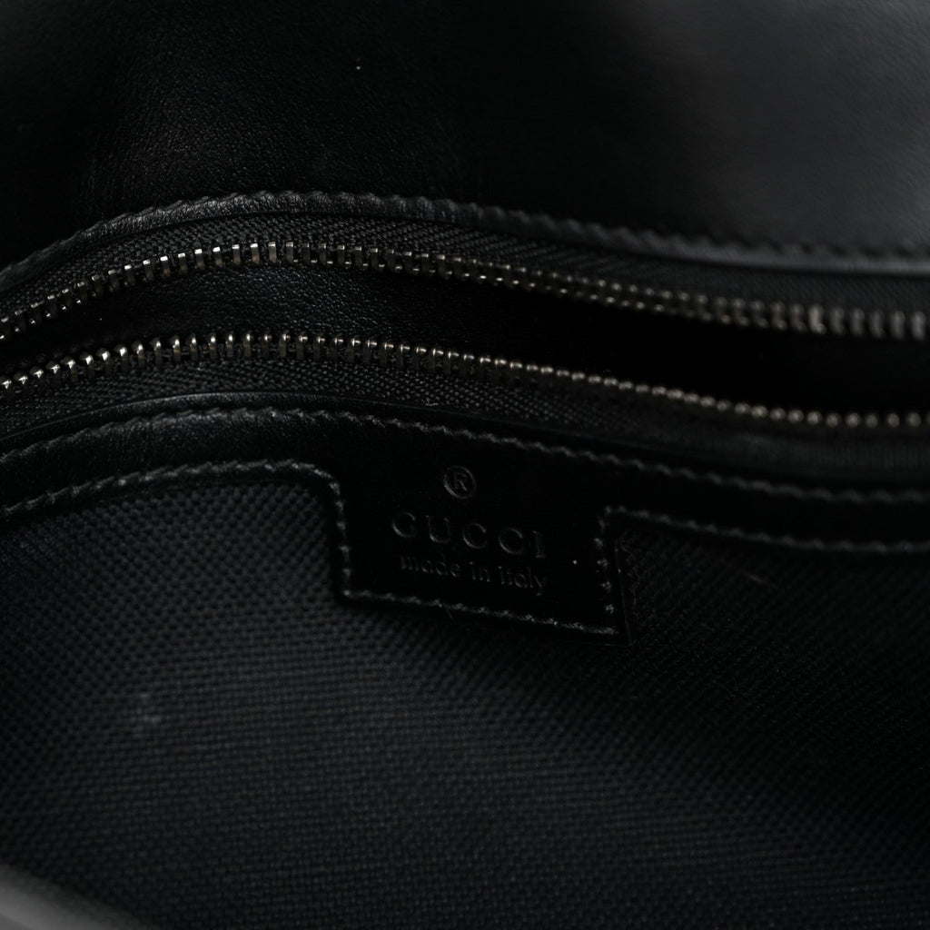Calfskin Matelasse Monochrome Small GG Marmont Shoulder Bag Black
