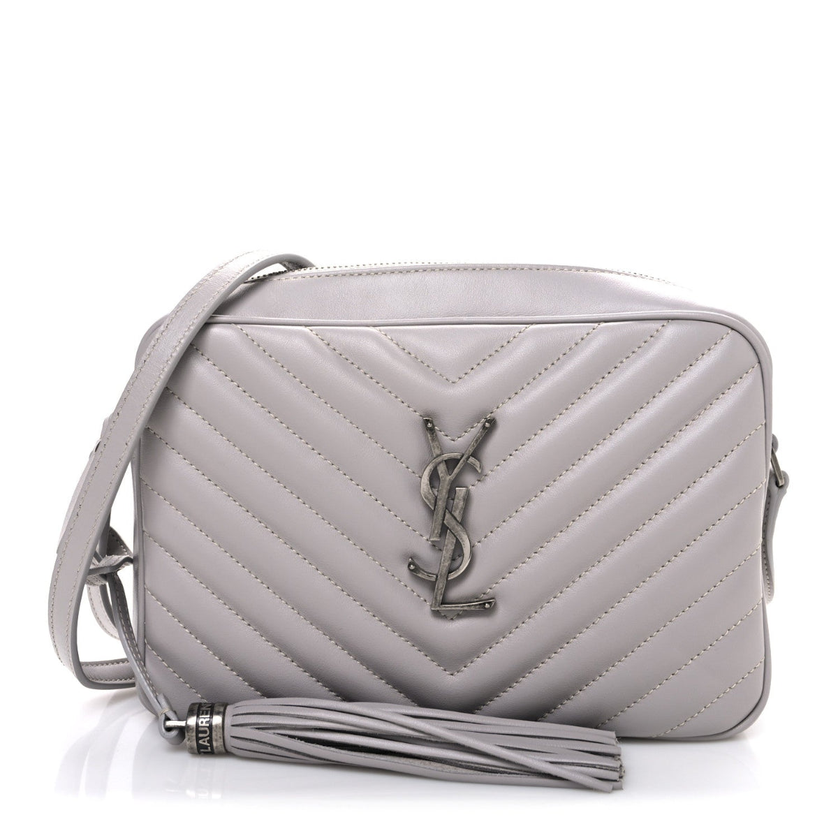 Calfskin Matelasse Monogram Lou Camera Bag Granite