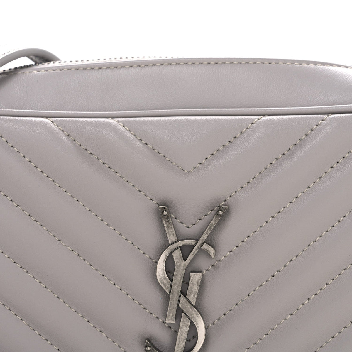 Calfskin Matelasse Monogram Lou Camera Bag Granite