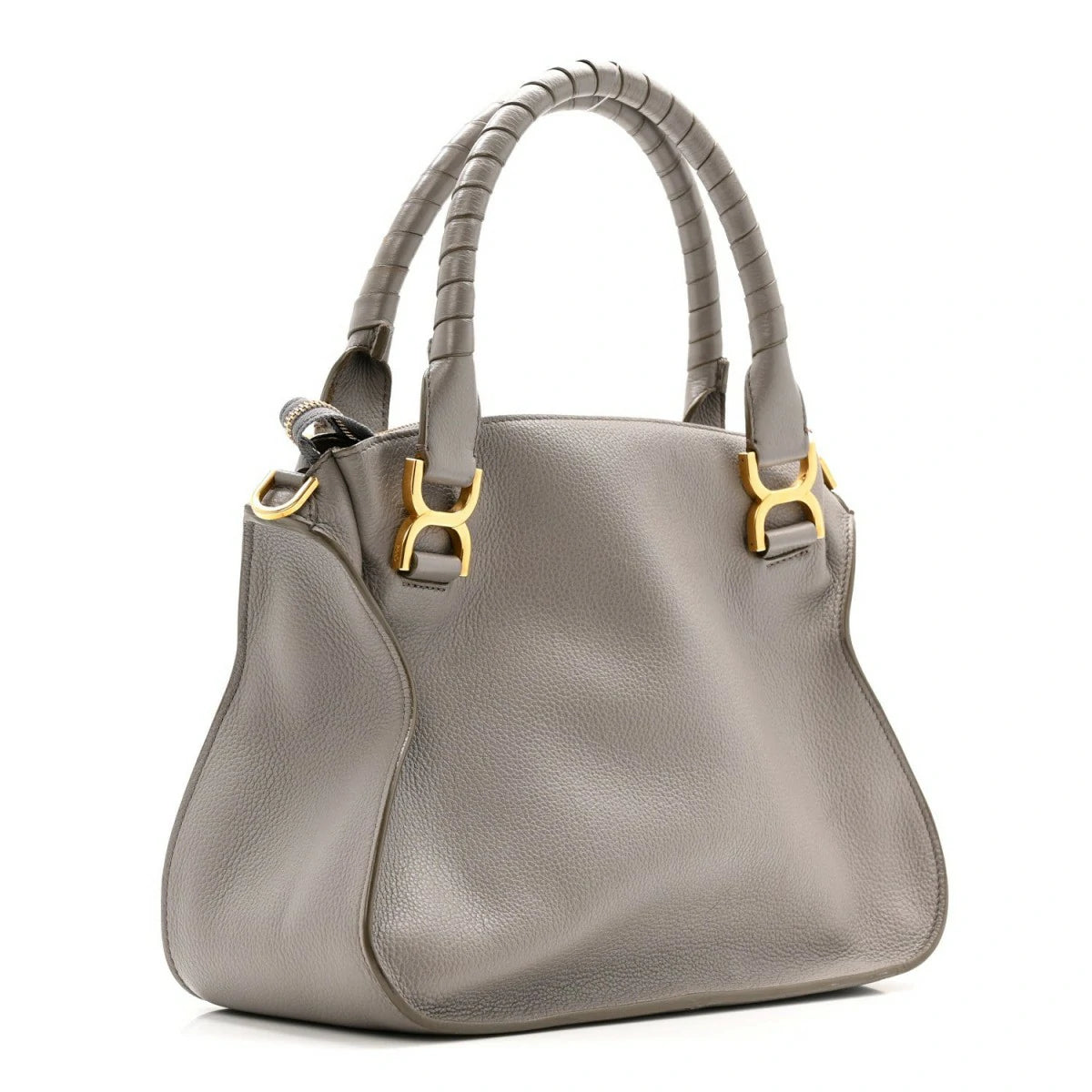 Calfskin Medium Marcie Satchel Cashmere Grey