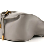 Calfskin Medium Marcie Satchel Cashmere Grey