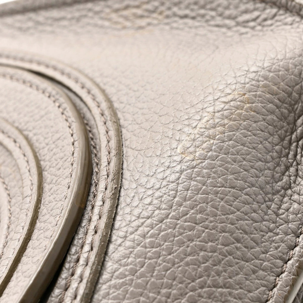 Calfskin Medium Marcie Satchel Cashmere Grey