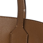 Calfskin Medium Society Tote Dusty Caramel