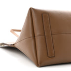Calfskin Medium Society Tote Dusty Caramel