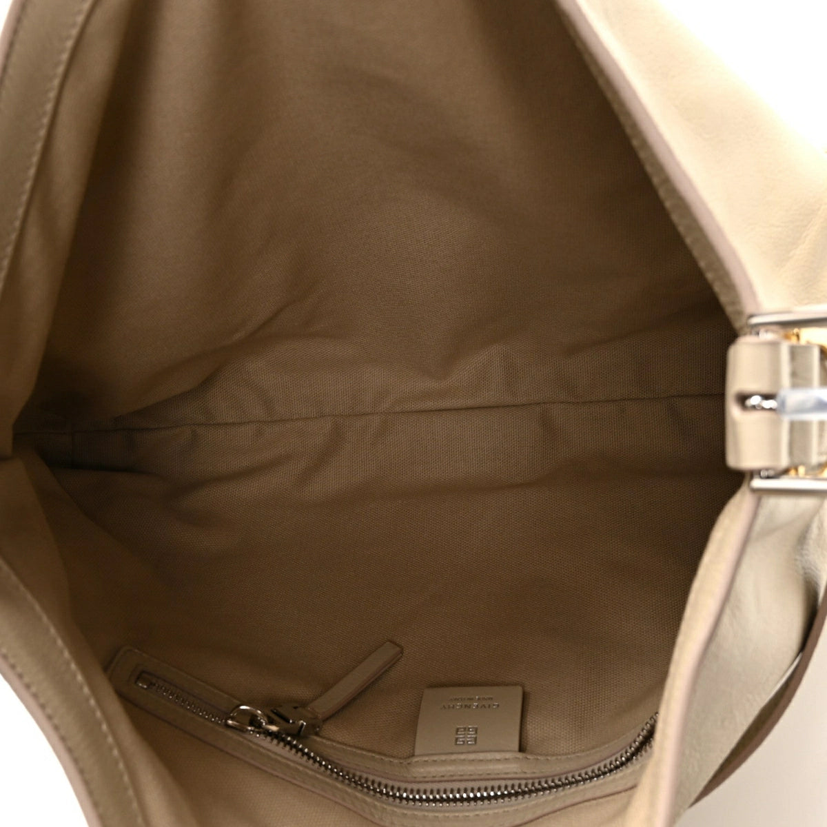 Calfskin Medium Voyou Bag Natural Beige